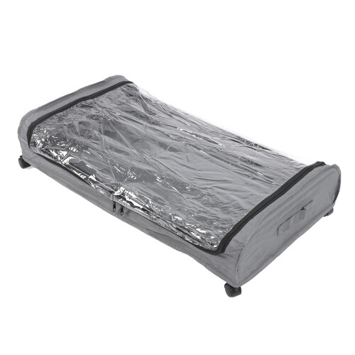 Under Bed Storage with Wheels Clear Lid Rolling Container 2