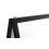 B2 size, double-sided, snap frame A-board in a black aluminium frame 4