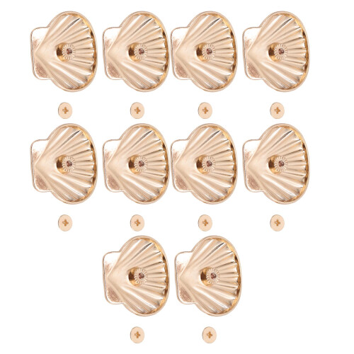 10 Sätze 33mm Gold-Nietmuttern 4,5mm PH-Schraube 2