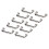 (Silver) 10 Stk. 25,5x10,5x5mm Flachrundbogenbrücke Silber 3