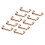 (Gold) 10 Stk. 25,5x10,5x5mm Flachrundbogenbrücke Silber 3