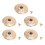 5x 30mm Gold Chrysanthemum Buttons 4.5mm Screw 2