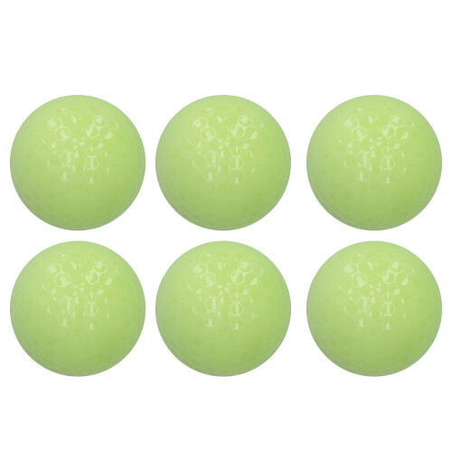 6pcs/set Luminous Night Fluorescent Golf Balls for Practice