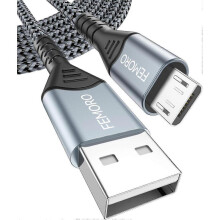 to Micro Cable 10 ft Long 480Mbps Data Transfer & 12W Charging, Micro2.0 Charger Cord 10ft for PS4 Old Kindle Android Phones Raspberry Pi 3 and More