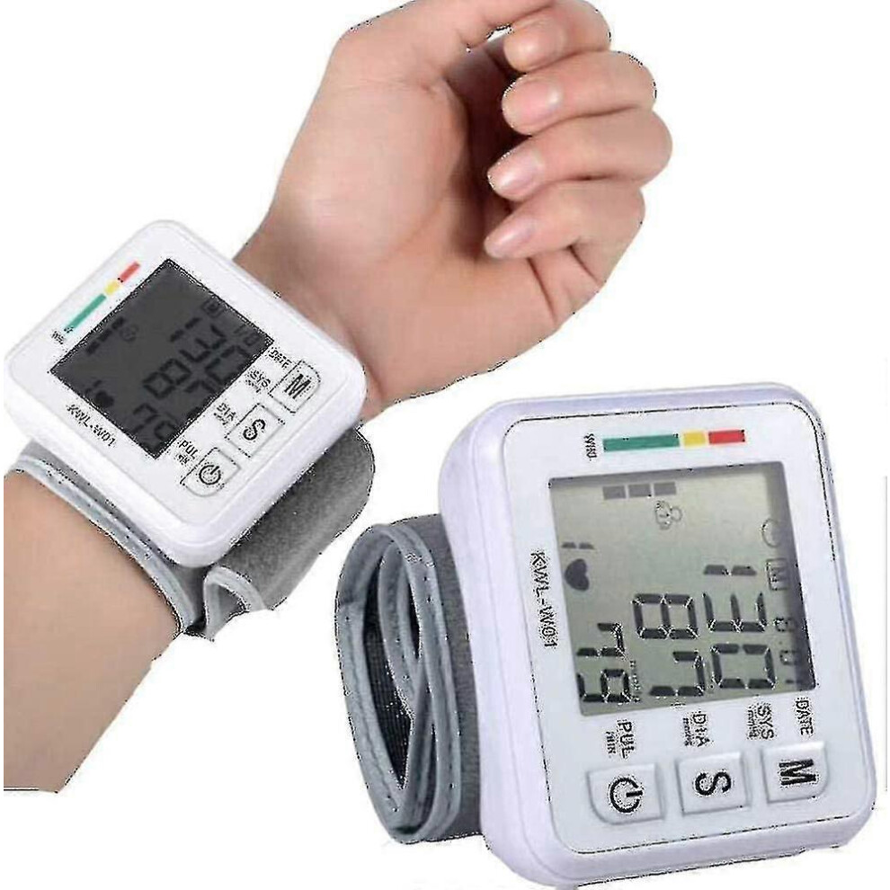 Kikidex (As Show, One Size) Automatic Blood Pressure Monitor With Portable Case Irregular Heartbeat Bp And Adjust