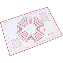 Silicone Baking Mat Non-Stick Dough Mat (60 x 40 cm red) Irisfr