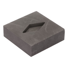 Rhombus Graphite Crucible 50x50x15mm Metal Refining Ingot Mold