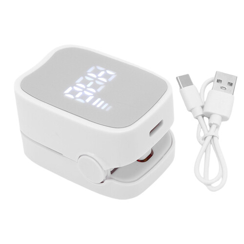 (White) Luce LED Digitale Portatile per Pulizia Unghie Rosa