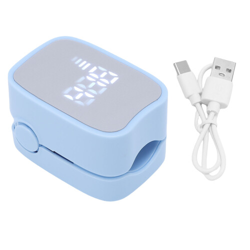 (Blue) Luce LED Digitale Portatile per Pulizia Unghie Rosa