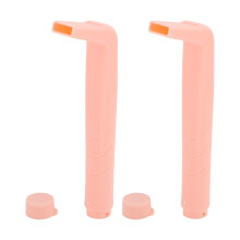 (Dusty Pink) 2x Trinkschnabel mit kleinem Loch, wiederverwendbar, grün