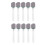 (Grey) 10x pumice steen borstel grijs 1