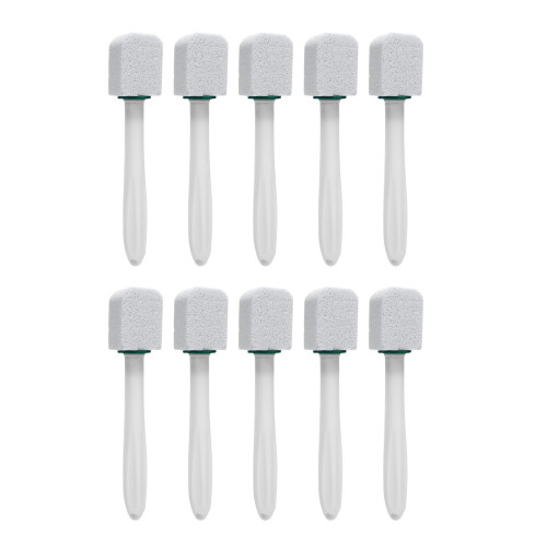 (White) 10x pumice steen borstel grijs