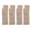 (Beige) 4x Haarband aus Samt, rutschfest, elastisch, hellbraun 1
