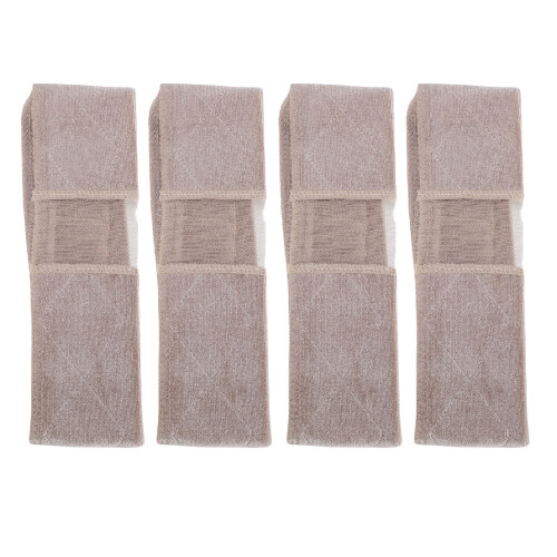 (Light Brown) 4x Haarband aus Samt, rutschfest, elastisch, hellbraun
