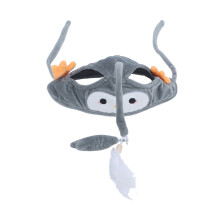 Grauer Pinguin-Kopf Katzenspielzeug 24-30cm