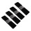 (Black) 4x Haarband aus Samt, rutschfest, elastisch, hellbraun 2