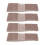 (Light Brown) 4x Haarband aus Samt, rutschfest, elastisch, hellbraun 2
