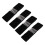 (Black) 4x Haarband aus Samt, rutschfest, elastisch, hellbraun 3