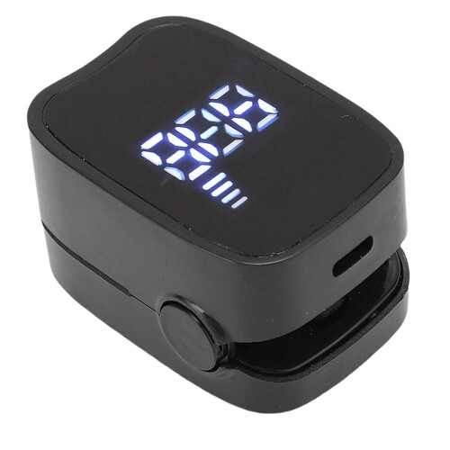 (Black) Luce LED Digitale Portatile per Pulizia Unghie Rosa 1