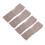 (Light Brown) 4x Haarband aus Samt, rutschfest, elastisch, hellbraun 3