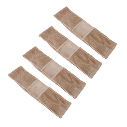 (Beige) 4x Haarband aus Samt, rutschfest, elastisch, hellbraun 1