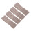 (Light Brown) 4x Haarband aus Samt, rutschfest, elastisch, hellbraun 4