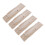 (Beige) 4x Haarband aus Samt, rutschfest, elastisch, hellbraun 5