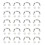 (Silver) 20 U-Ring 19.5x14mm 5.5mm Vite Argento 1