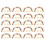 (Gold) 20 Chiuse U Arcata Borse Vite Argento 19.5x14mm 1