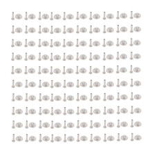 100 Sätze M3 Edelstahl-Niet 4x16x8,5mm für Lederarbeiten