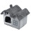 (L) Doppeldach-Hundehütte mit waschbarem Kissen S 2