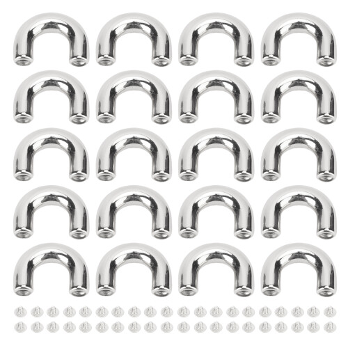 (Silver) 20x D-Ring Schnalle Messing Gold mit Schrauben