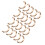 (Gold) 20 Chiuse U Arcata Borse Vite Argento 19.5x14mm 3