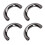 (Silver Black) 20 U-Ring 19.5x14mm 5.5mm Vite Argento 4