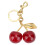 (Red) Glitter Cherry Keychain Bag Pendant 1