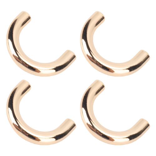 (Gold) 20x D-Ring Schnallen Zink Eisen galvanisch versilbert 1