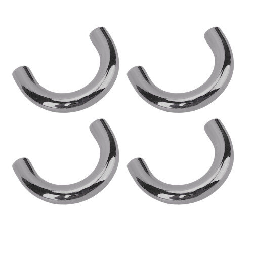 (Gray) 20x D-Ring Schnallen Zink Eisen galvanisch versilbert 2