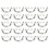 (Silver) 20 Chiuse U Arcata Borse Vite Argento 19.5x14mm 3