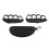 (Black) 1 Pair Workout Grips for Barbell Dumbbell Black 1