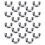 (Silver Black) 20x D-Ring Schnalle Messing Gold mit Schrauben 4