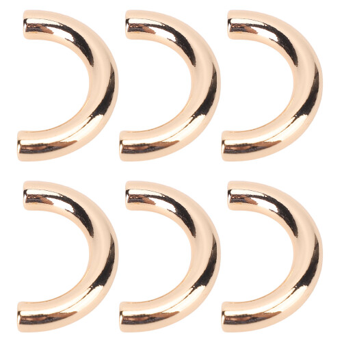 (Gold) 20 U-Ring 19.5x14mm 5.5mm Vite Argento 1