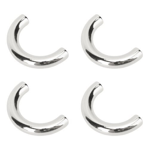 (Silver) 20 U-Ring 19.5x14mm 5.5mm Vite Argento 1