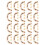 (Gold) 20 Chiuse U Arcata Borse Vite Argento 19.5x14mm 2