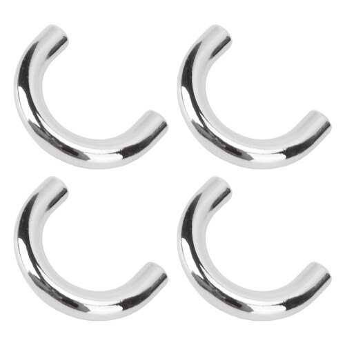 (Silver) 20x D-Ring Schnallen Zink Eisen galvanisch versilbert 1