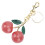 (Pink) Glitter Cherry Keychain Bag Pendant 3