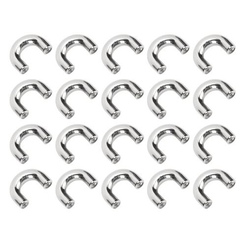 (Silver) 20x D-Ring Schnalle Messing Gold mit Schrauben 2