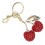 Sparkly Cherry Rhinestone Keyring for Handbags 4