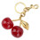 (Red) Glitter Cherry Keychain Bag Pendant 3