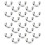 (Silver) 20x D-Ring Schnalle Messing Gold mit Schrauben 4