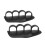 (Black) 1 Pair Workout Grips for Barbell Dumbbell Black 4